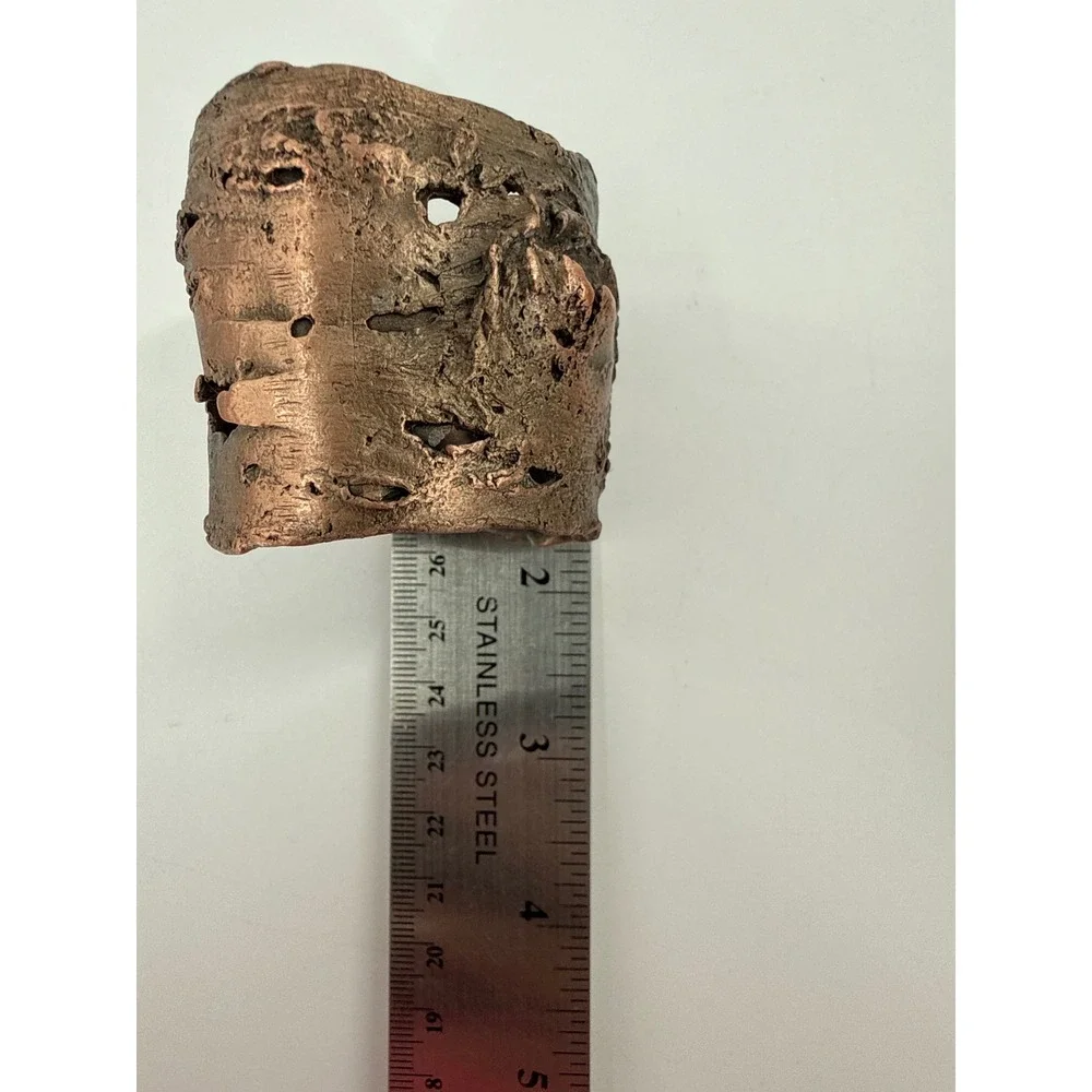 Michael Michaud Table Art Napkin Rings Birch Bark Texture Set of 8 Pewter